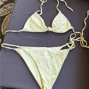 Volcom Light Yellow Bikini Set